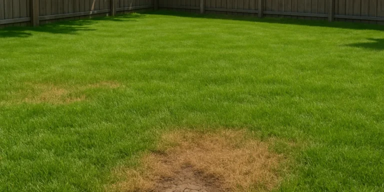 Solving dry spots on lawn